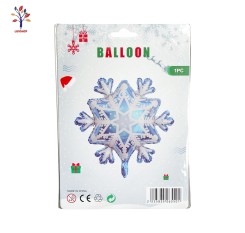 Balon folie Xmas fulg alb albastru 50*70 cm