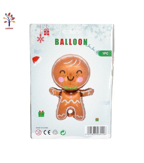 Xmas gingerbread foil balloon 65*40 cm