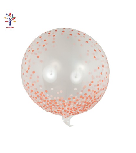 Transparent plastic balloons Splash orange