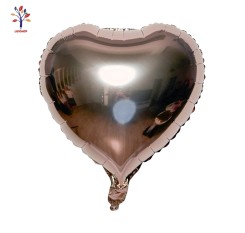 Baloane folie inima 18” (46 cm) roz gold light