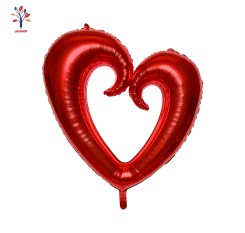Heart foil balloons 75*80 cm red