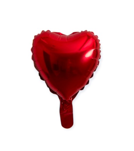 Baloane folie inima 10” (25 cm) rosu Baloane folie inima 10” (25 cm) rosu