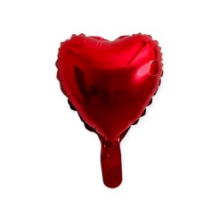 Baloane folie inima 10” (25 cm) rosu