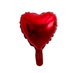Baloane folie inima 10” (25 cm) rosu Baloane folie inima 10” (25 cm) rosu