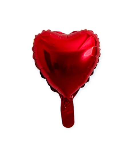 Baloane folie inima 10” (25 cm) rosu Baloane folie inima 10” (25 cm) rosu