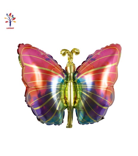 Magenta butterfly foil balloons