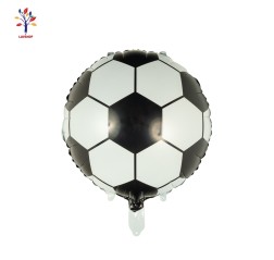 Round foil balloons Football 18” (46 cm)