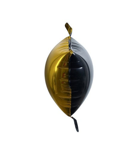 Set 10 baloane folie 35/35 cm bicolore auriu-negru