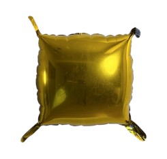 Set of 10 foil balloons 35/35 cm, two-tone gold-black