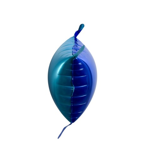 Set 10 baloane folie 35/35 cm bicolore bleu-albastru