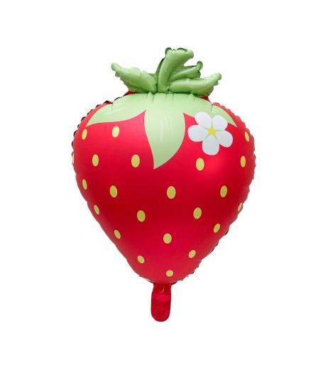 Red Strawberry Foil Balloons