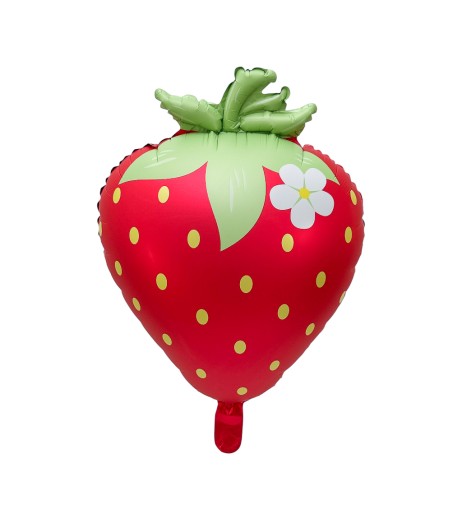Red Strawberry Foil Balloons