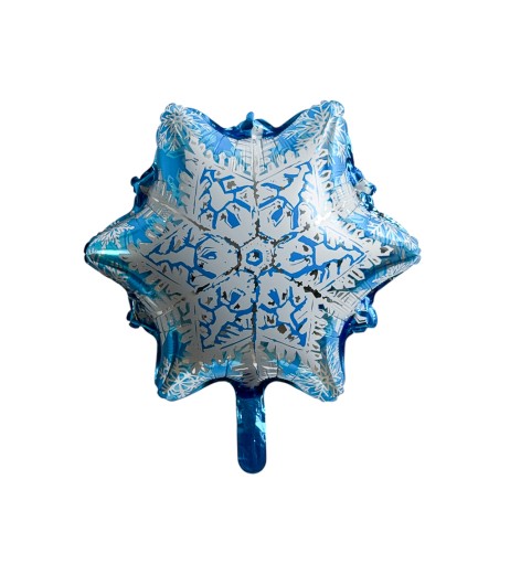 Baloane din folie UM002 fulg alb-albastru 50*58 cm