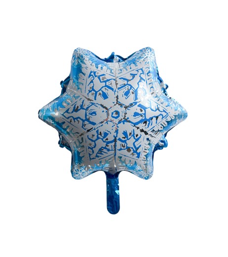 Baloane din folie UM002 fulg alb-albastru 50*58 cm