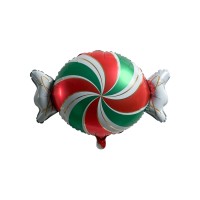 Baloane din folie UM002 candy tricolor 18” alb-rosu-verde Baloane din folie UM002 candy tricolor 18” alb-rosu-verde