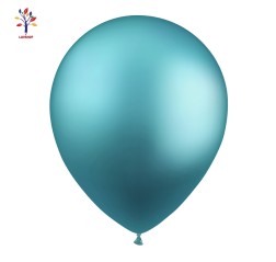 Latex balloons 50 pcs/set 12” (30 cm) chrome ocean blue #CR10