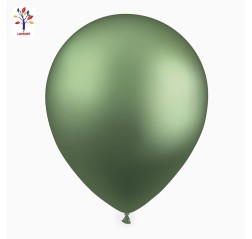 Baloane latex 50 buc/set 12” (30 cm) crom verde pin #CR13