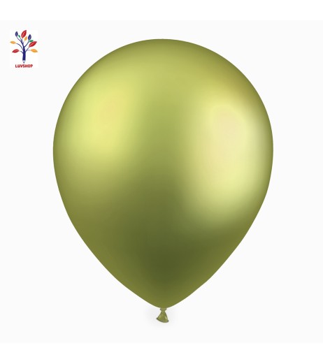 Latex balloons 50 pcs/set 12” (30 cm) chrome gold pistachio green #CR15