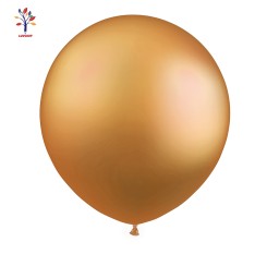 Baloane latex jumbo 18” (46 cm) 10/set crom auriu camel #CR03