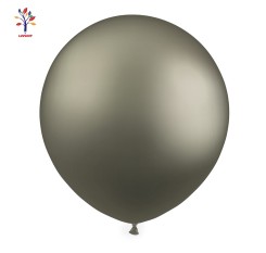 Baloane latex jumbo 18” (46 cm) 10/set crom negru antracit #CR12