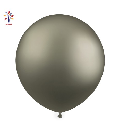 18CR12 - Jumbo latex balloons 18” (46 cm) 10/set chrome black anthracite #CR12 Jumbo latex balloons 18” (46 cm) 10/set chrome black anthracite #CR12