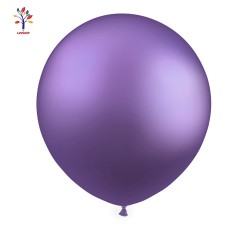 Baloane latex jumbo 18” (46 cm) 10/set crom mov #CR17