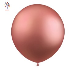 Baloane latex jumbo 18” (46 cm) 10/set crom roz retro #CR19