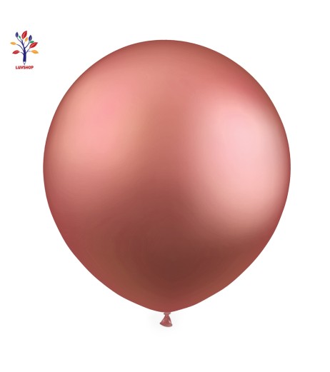 Jumbo latex balloons 18” (46 cm) 10/set chrome pink retro #CR19