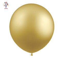 Baloane latex jumbo 18” (46 cm) 10/set crom auriu medium #CR23M