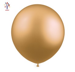 Baloane latex jumbo 18” (46 cm) 10/set crom auriu fashion #CR23Q