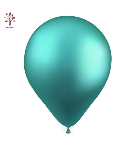 Baloane latex 100 buc/set 5” (13 cm) crom verde paun #CR11