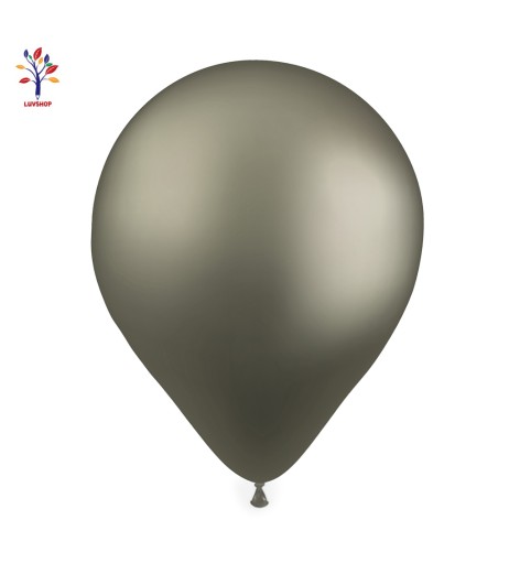 Baloane latex 100 buc/set 5” (13 cm) crom negru antracit #CR12