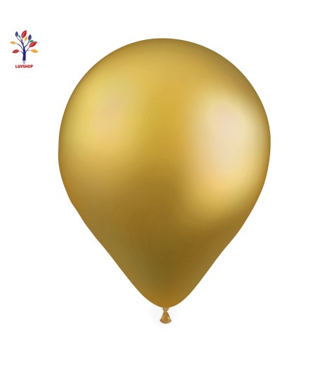 Baloane latex 100 buc/set 5 (13 cm) crom auriu clasic #CR23