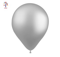 Latex balloons 100 pcs/set 5” (13 cm) silver chrome #CR24