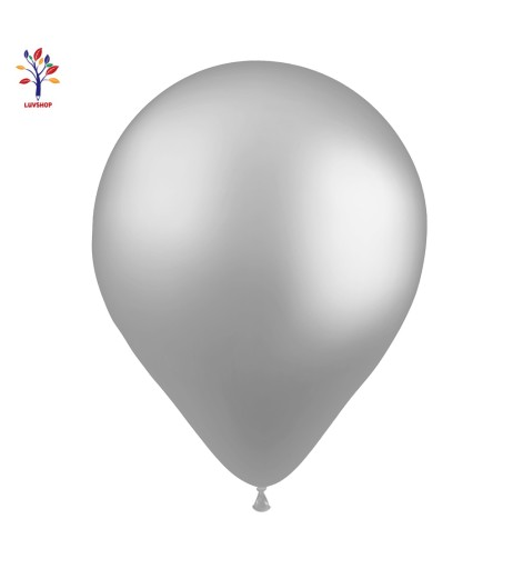 Latex balloons 100 pcs/set 5” (13 cm) silver chrome #CR24