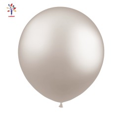 Baloane latex jumbo 18” (46 cm) 10/set alb perlat #A37