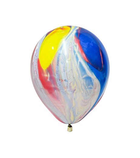 Baloane latex 10” (25 cm) 100 buc/set marmorate multicolor