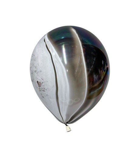 Baloane latex 10” (25 cm) 100 buc/set marmorate negru