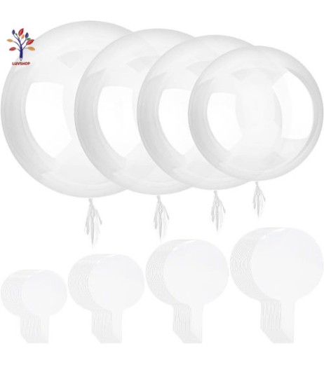 Transparent plastic balloon BOBO 18'' (46 cm)