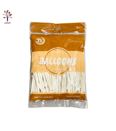 Baloane de modelat 30 cm 100 buc/set albe