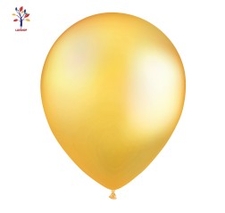 Baloane latex 100 buc/set 12” (30 cm) auriu sidefat translucid #81