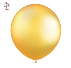 Baloane latex jumbo 18” (46 cm) 10/set auriu sidefat translucid #81