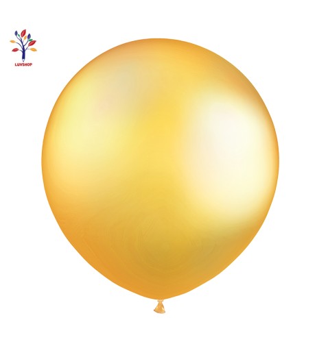 Baloane latex jumbo 18” (46 cm) 10/set auriu sidefat translucid #81