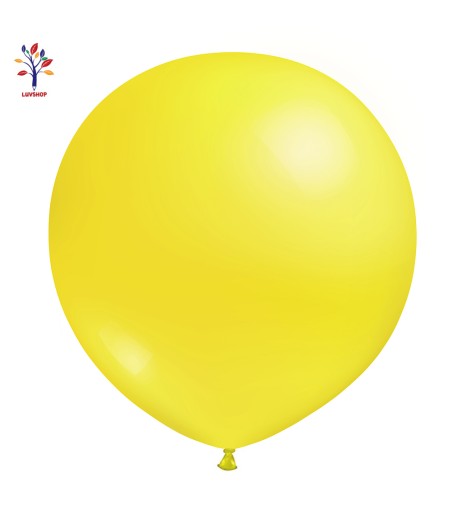 Jumbo latex balloons 18” (46 cm) 10/set bright yellow #58