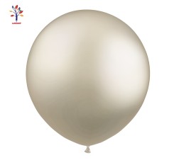 Baloane latex jumbo 18” (46 cm) 10/set alb nisip sidefat #71