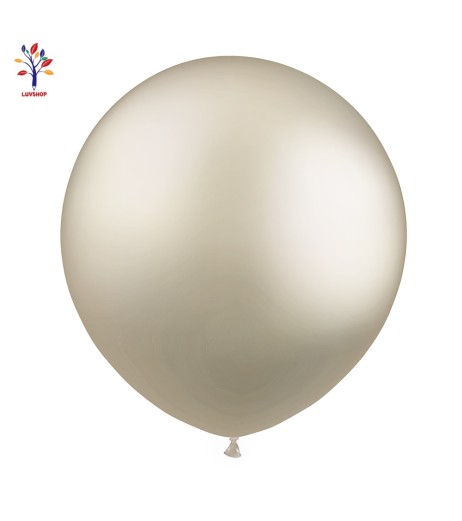 Baloane latex jumbo 18” (46 cm) 10/set alb nisip sidefat #71