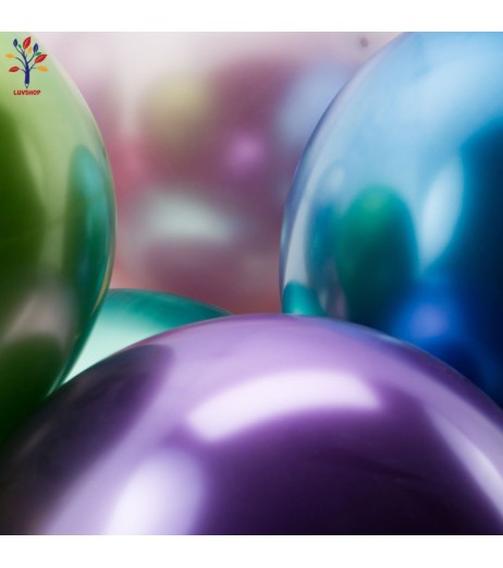 Baloane latex 50 buc/set 12” (30 cm) crom roz lila #CR01