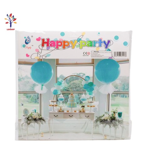 Baloane latex + fustita + confetti 36 gri
