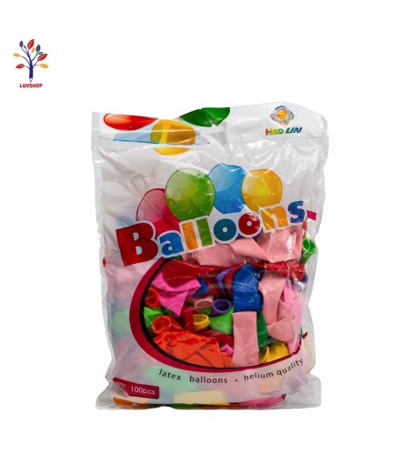 BW26 - Baloane latex 100 buc/set 10 (25 cm ) combinate mate Baloane latex 100 buc/set 10 (25 cm ) combinate mate