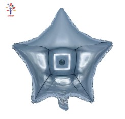 Silver Star Foil Balloons 18" (46 cm) 5 pcs/set